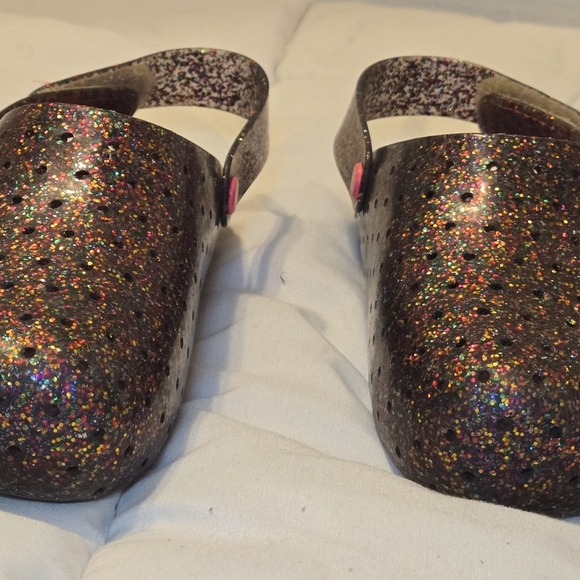 Mini Melissa Babouche Glitter Sz 11 Sparkle Clogs Cute Comfort School Party Gift - Picture 6 of 6